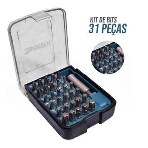 Furadeira impacto parafusadeira 1/2 m0801b makita + acessórios 220v