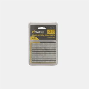 Grampos tapeceiro 6mm 4pçs + grampos 8mm 4pçs 5068 titanium