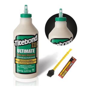 Cola p/ madeira ultimate 1,05kg 6004529 titebond + pincel